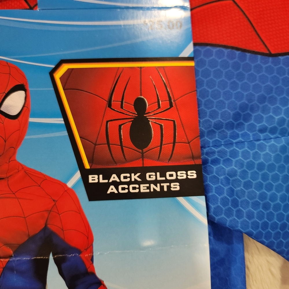 New JAZWARES Marvel Spider-Man Child Costume Suit And Mask Size Large 12-14 - Picture 12 of 16